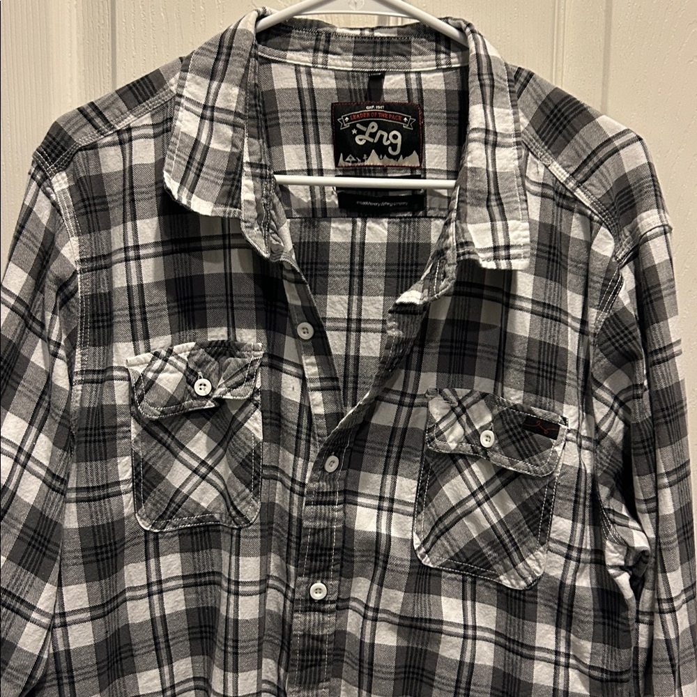 LRG Men’s Plaid Shirt Long Sleeve